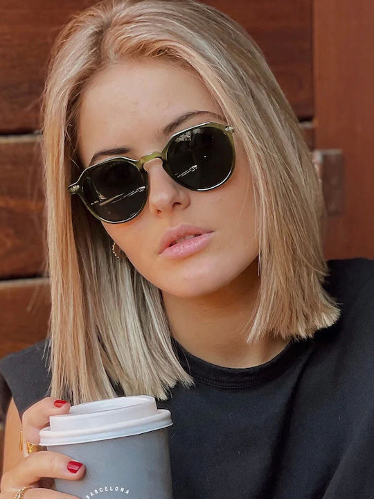 Meller Chauen Unisex Γυαλιά Ηλίου με Κοκκάλινο Σκελετό All Olive