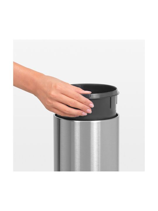 Brabantia Κάδος Απορριμμάτων από Ανοξείδωτο Ατσάλι Matt Steel FPP 3lt