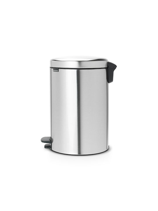 Brabantia NewIcon Stainless Steel Pedal Waste Bin 20lt Matt Steel FPP