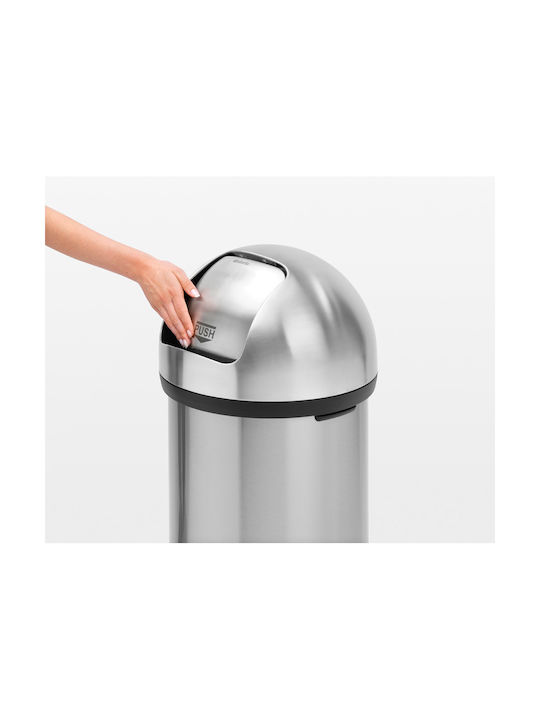 Brabantia Coș De Gunoi Din Oțel Inoxidabil Push Matt Steel 60lt