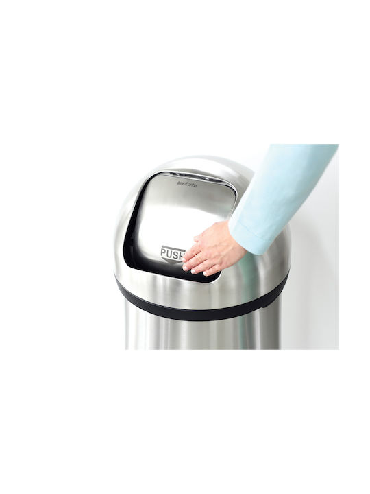 Brabantia Coș De Gunoi Din Oțel Inoxidabil Push Matt Steel 60lt