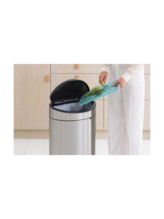 Brabantia NewIcon Stainless Steel Waste Bin 40lt Matt Steel