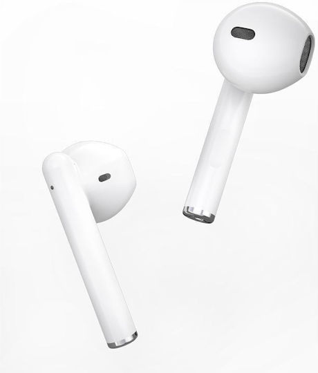 XO X20 Square Ring TWS In-ear Bluetooth Handsfree Ακουστικά με Θήκη Φόρτισης Λευκά