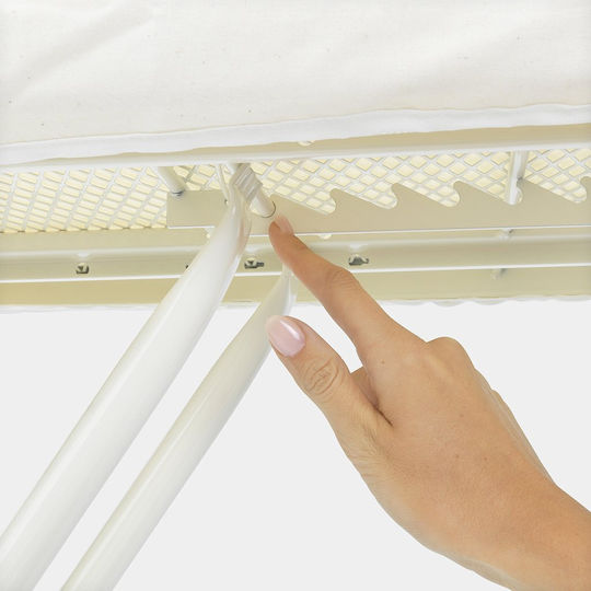 Brabantia Bubbles Ironing Board for Steam Iron Foldable 124x38x96cm