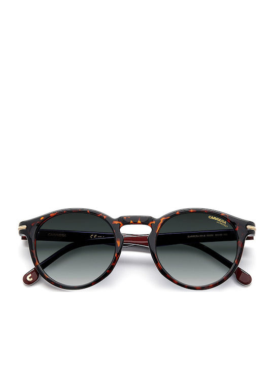 Carrera Unisex Sonnenbrillen mit Brauner Schildkröte Horn umrandetem Rahmen und Gray Verlaufsfarbe Gläser 301/S 086/9K