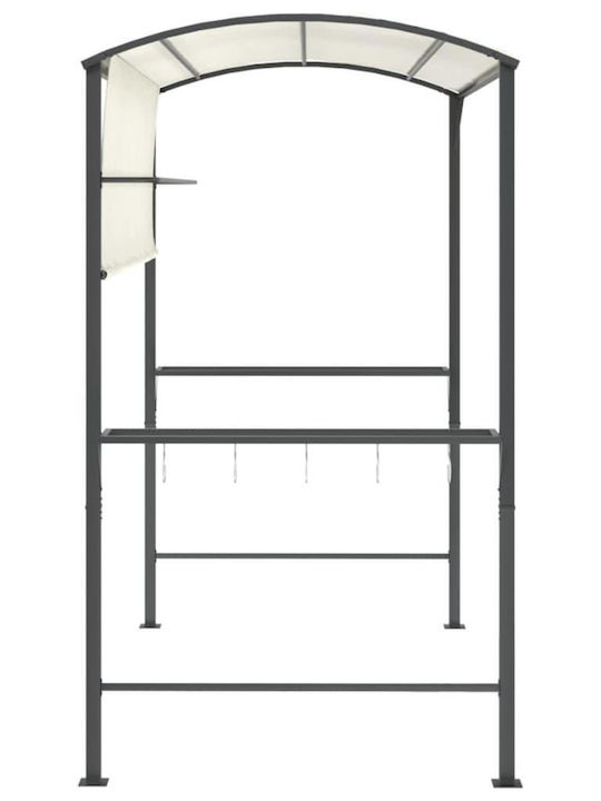 vidaXL Κιόσκι Κήπου Κρεμ 2.2x1.1m
