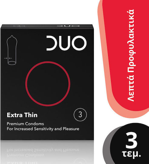 Duo Προφυλακτικά Extra Thin 3τμχ 56mm