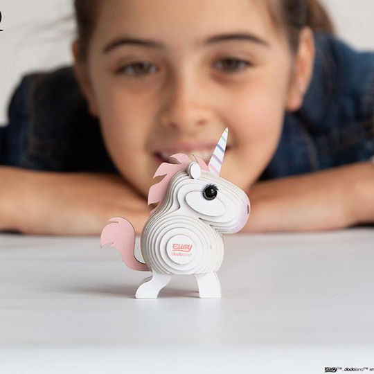 Eugy Paper Construction Toy Unicorn for Children 6+ years old+ Years