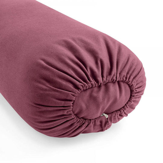 Lotus Crafts Bolster Restorative Yoga Pillow 72x20x15 cm in Purple Color