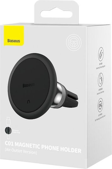 Baseus Βάση Κινητού Αυτοκινήτου CA01 με Μαγνήτη Μαύρη