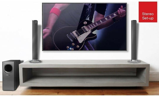 Crystal Audio CASB240 Soundbar 2.1 Bluetooth 240W με Τηλεχειριστήριο Μαύρο