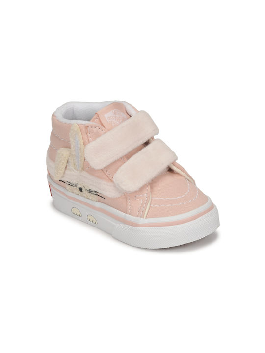 Vans Παιδικά Sneakers High REISSUE V RABBIT με Σκρατς για Κορίτσι Ροζ