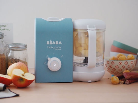 Beaba Babycook Express Baby Food Steamer with Blender 1.25lt Baltic Blue