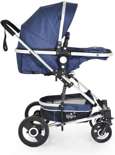 Cangaroo Gigi Καρότσι 2 σε 1 Kατάλληλο για Nεογέννητο Denim 12kg