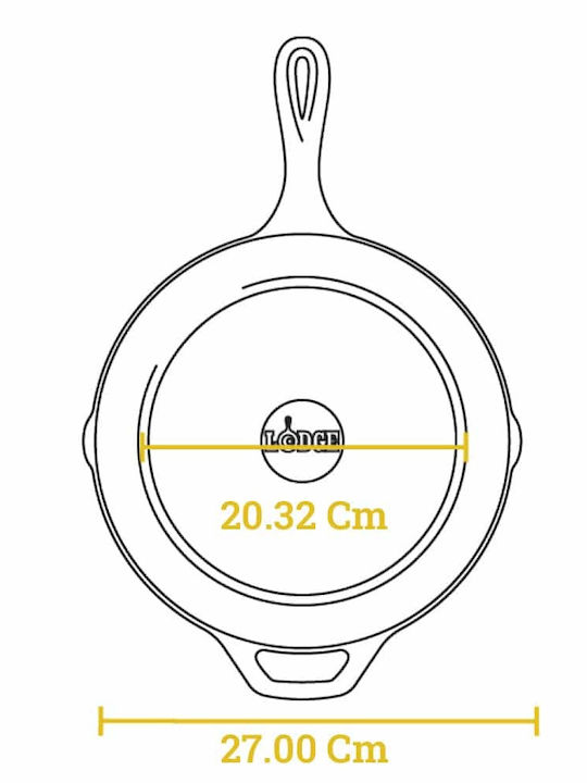 Lodge Τηγάνι από Μαντέμι 26.04cm