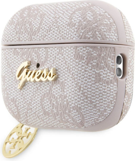 Guess Charm Collection Husă în culoarea Roz pentru Apple AirPods Pro