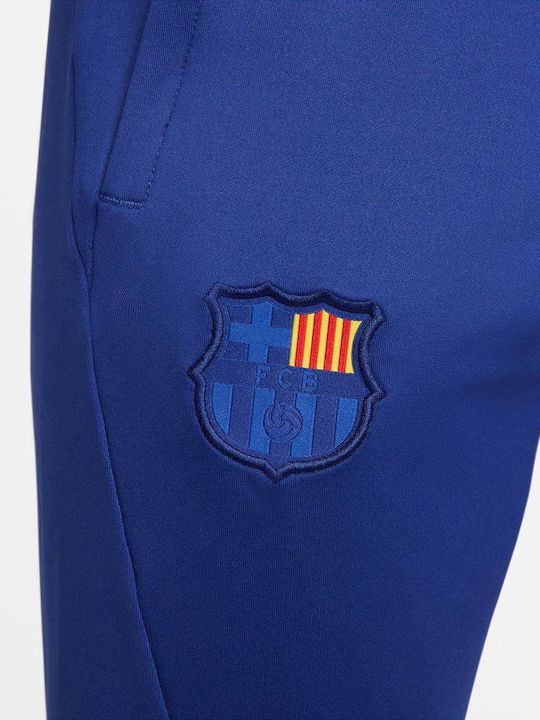 FC Barcelona Ποδοσφαιρικό Παντελόνι Φόρμας Deep Royal Blue/Noble Red