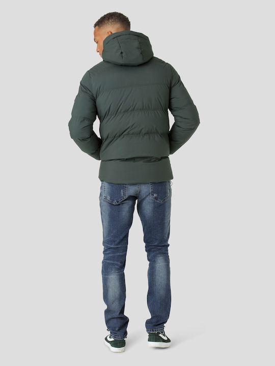 Marcus Benji Herren Winter Jacke Puffer Grün