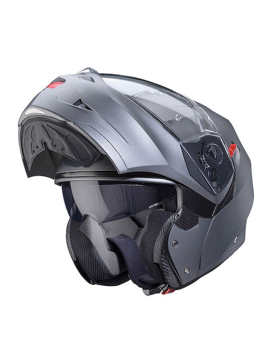 Caberg Duke-X Gun Metal Κράνος Μηχανής Flip-Up ECE 22.06 1550gr με Pinlock και Sunvisor