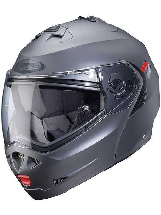 Caberg Duke-X Gun Metal Κράνος Μηχανής Flip-Up ECE 22.06 1550gr με Pinlock και Sunvisor