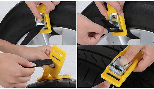 235 255mm Passenger Car Tire Traction Chain 8 Pieces