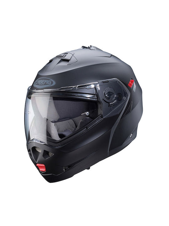 Caberg Duke-X Matt Black Κράνος Μηχανής Flip-Up ECE 22.06 1550gr με Pinlock και Sunvisor