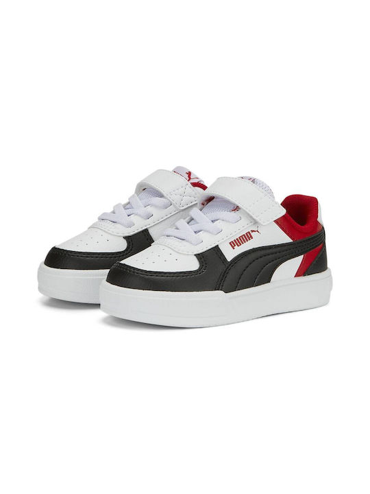 Puma Kids Sneakers High Caven Block Puma White / Puma Black / For All Time Red