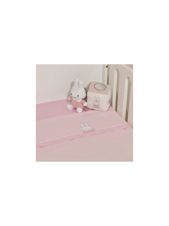 Miffy Baby Sheets Set Cradle Cotton Pink 80x110cm 2pcs