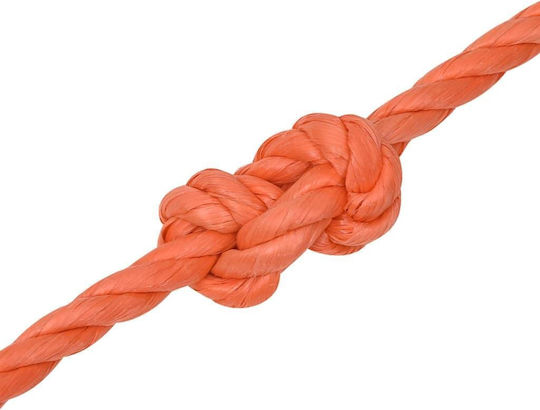 vidaXL Rope with Diameter 14mm and Length 50m Orange Working Rope 14mm 50m made of Polypropylene