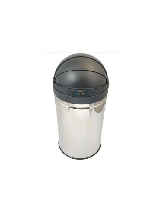 Ecosales Bubble Dhole Waste Bin Made of Inox Silver 30L