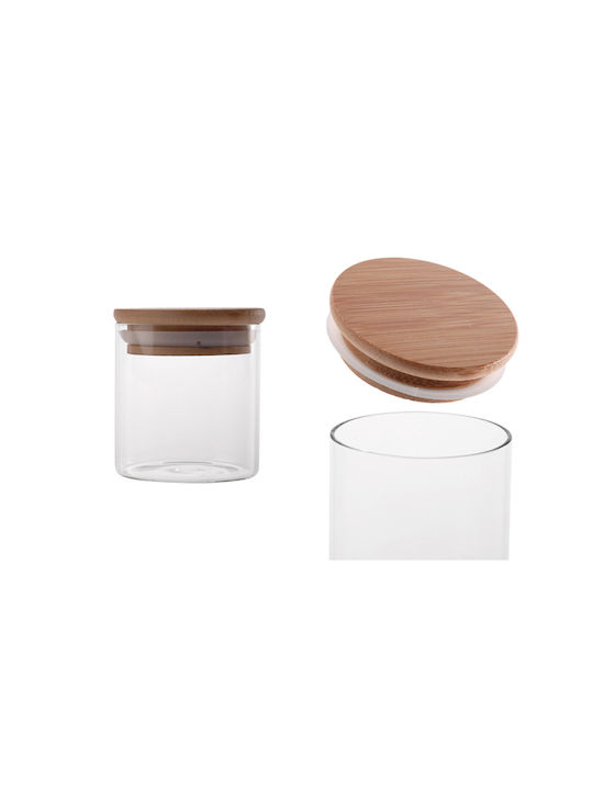 Lalos General Use Glass Jar with Lid Transparent 10x10x27cm 1 Piece