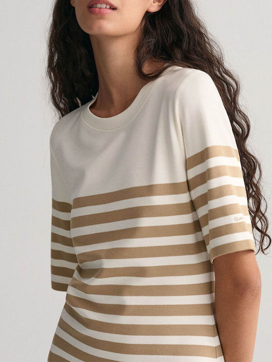 Summer Midi T-Shirt Dress Beige