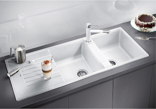 Blanco Zia 8 S Ένθετος από Συνθετικό Γρανίτη Μ116xΠ50cm Black