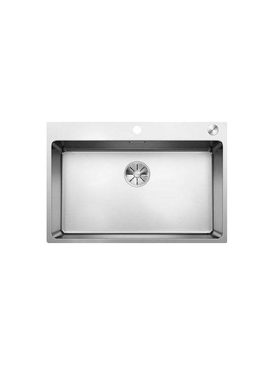 Blanco Andano 700-IF/A Ισόπεδος Νεροχύτης Inox Σατινέ Μ74xΠ50cm Ασημί