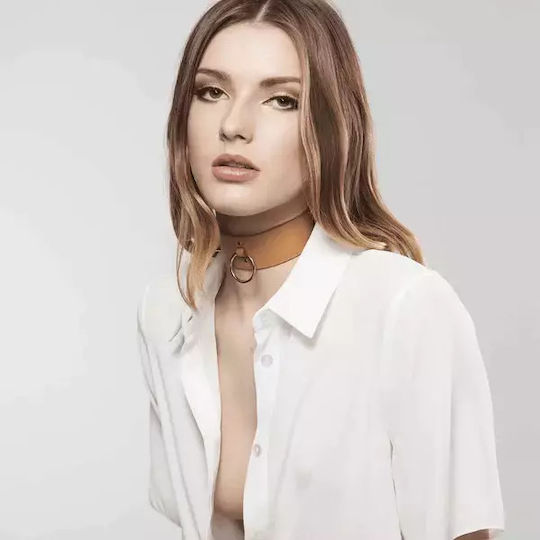 Bijoux Indiscrets Maze Guler Colier cu lesă Camel