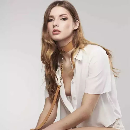 Bijoux Indiscrets Maze Guler Colier cu lesă Camel