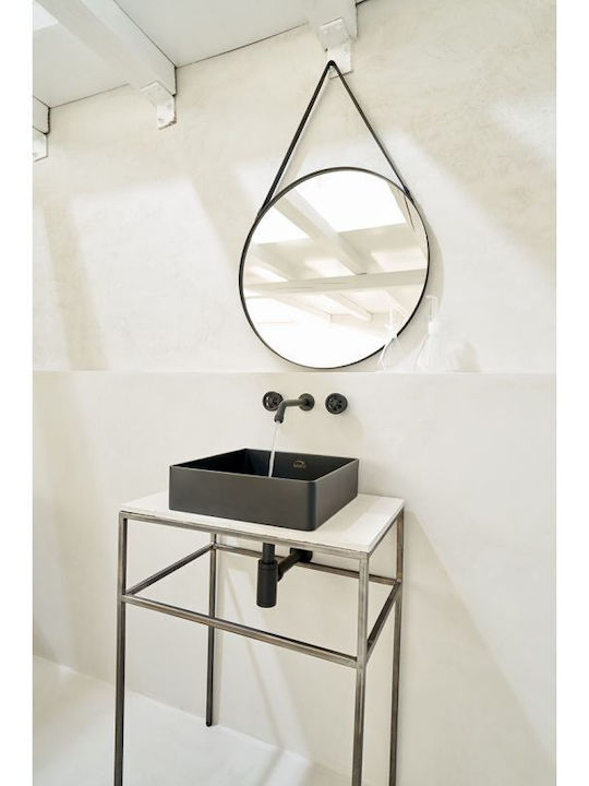 Laveo MURO Built-in Mixer & Spout Set for for Bathroom Sink 1 Exit Black