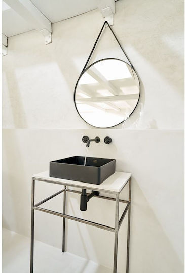 Laveo MURO Built-in Mixer & Spout Set for for Bathroom Sink 1 Exit Black
