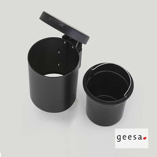 Geesa 644-400 Inox Καλαθάκι Μπάνιου 3lt Μαύρο Geesa 644-400 Inox Καλαθάκι Μπάνιου 3lt Μαύρο