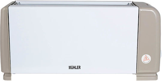 Muhler MT-1244 Toaster 2 Schlitze 1200W Inox