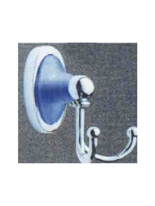 Gloria Siel Double Wall-Mounted Bathroom Hook Silver