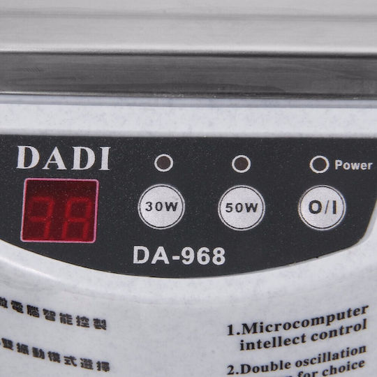 Dadi DA-968 Καθαριστής Υπερήχων 600ml με Ψηφιακό Χρονοδιακόπτη
