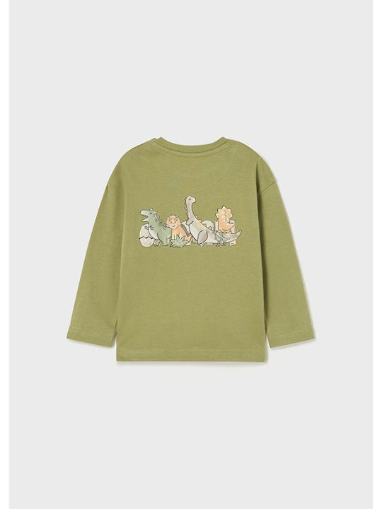 Mayoral Kids Blouse Long Sleeve Khaki