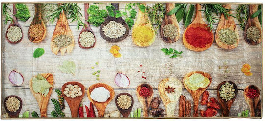 Dimcol Spices 251 Подложка за Кухненски Пътеки с Антиплъзгащо Подложка Многоцветен 80x200εκ.