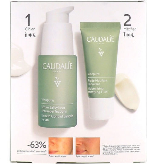 Caudalie Vinopure Duo Anti-Imperfections Σετ Περιποίησης για Κατά της Ακμής