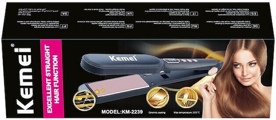 Kemei KM-2239 Placă de Îndreptat Părul cu Plăci Ceramice 55W