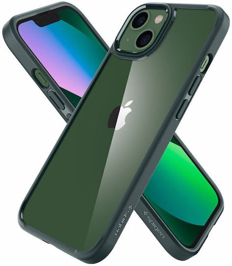 Spigen Ultra Hybrid Back Cover Plastic 2mm Midnight Green (iPhone 13)