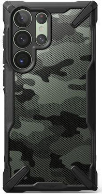 Ringke Fusion X Back Cover Πλαστικό / Σιλικόνης Camo Black (Galaxy S23 Ultra)