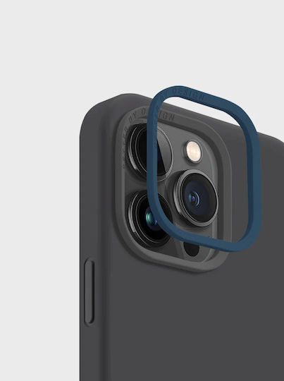Uniq Lino Hue Magclick Back Cover Silicone Charcoal Grey (iPhone 14 Pro)