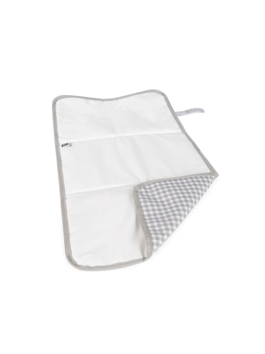 Walking Mum I Love Vichy Fabric Portable Changing Pad Gray 33x66cm